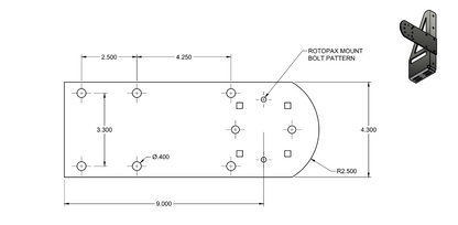 Classic Jerry Can/ROTOPAX Mount Bracket