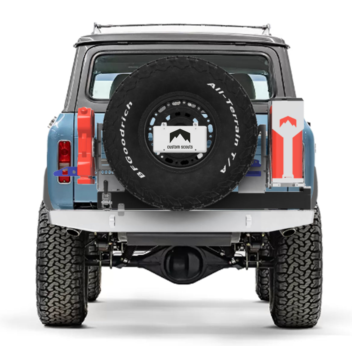 Scout II Modular Tire Carrier Accessory Bumper