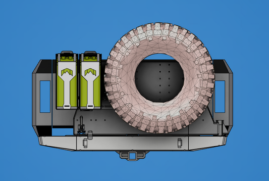 Scout II Modular Tire Carrier Accessory Bumper