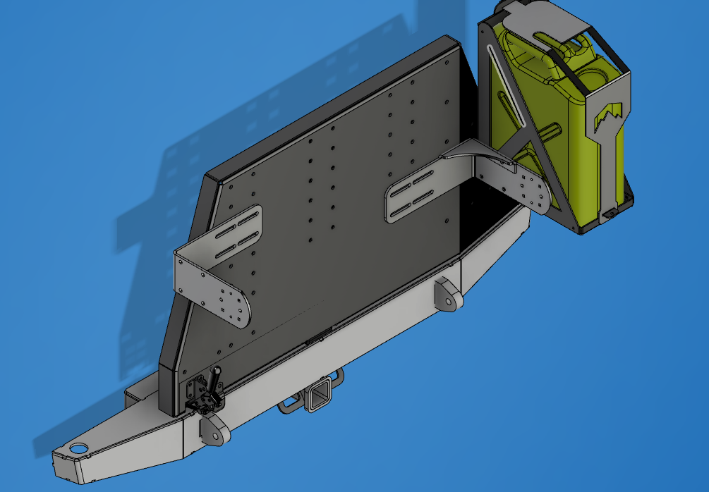 20L Aluminum Jerry Can Mount